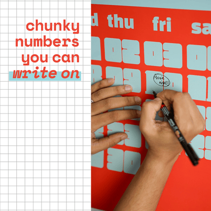 Chunky Days Calendar