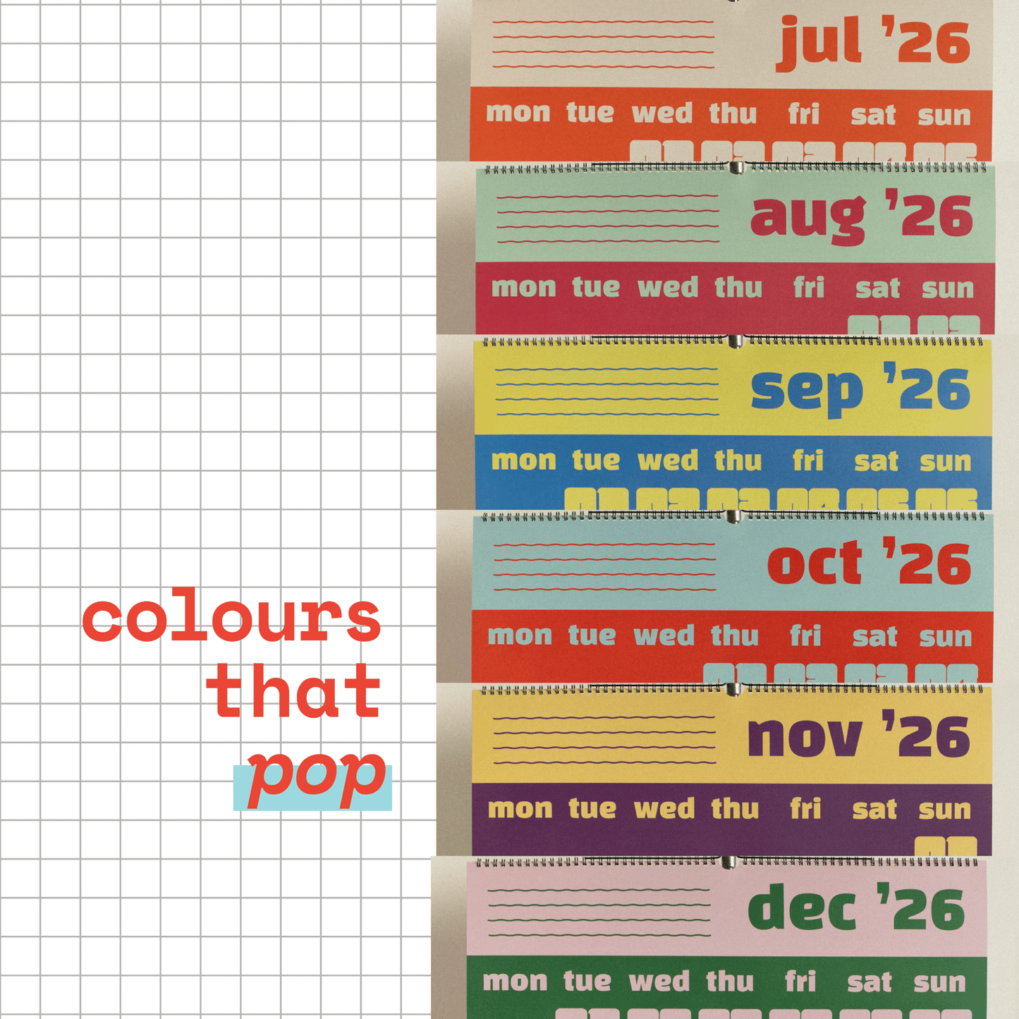 Chunky Days Calendar