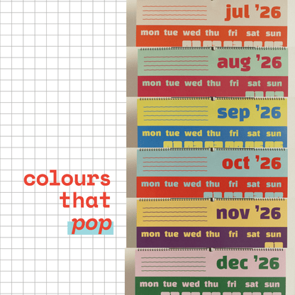 Chunky Days Calendar